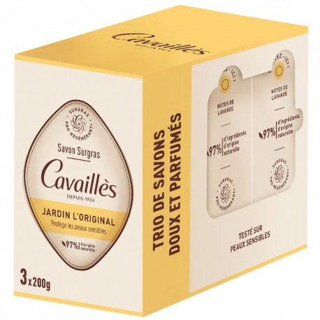 Cavaillès Savon Surgras Jardin l'Original 3 x 100 g 3346020049771