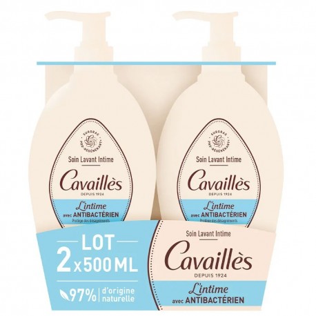 Cavaillès Intimate Antibacterial Cleansing Care 2 x 500 ml 3596490007249