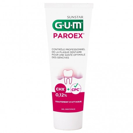 Gum Paroex Gel Dentifrice 75 ml 0070942302326
