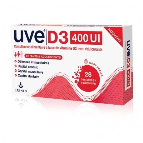 Crinex UVE D3 400 IU 28 Orodispersible Tablets 3664663000066