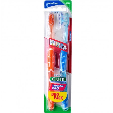 Gum Technique Pro Brosse à Dents Medium Compacte x 2 7630019902267