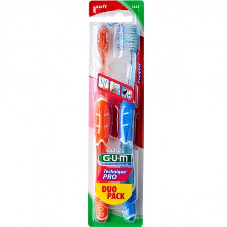 Gum Technique Pro Toothbrush Soft Compact x 2 7630019902250