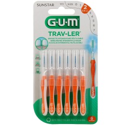 Gum Trav-Ler Brossettes Interdentaires 0.9 mm x 6 n°1412 7630019900171