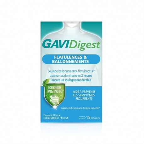 GAVIDigest Flatulences & Ballonnements 15 Gélules 3059940049669