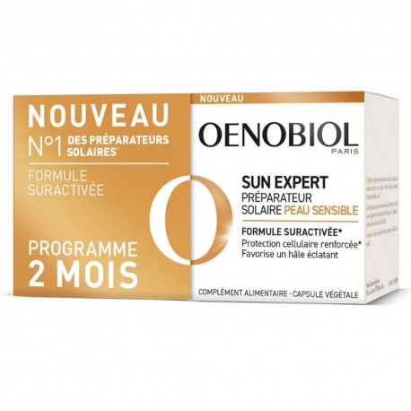 Oenobiol Sun Expert Préparateur Solaire Peau Sensible 2 x 30 Capsules 8713304953553
