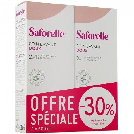 Saforelle Soin Lavant Doux Apaisant 2 x 500 ml 3401325494340