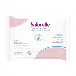 Saforelle Lingettes Intimes 10 Lingettes 3700399100929