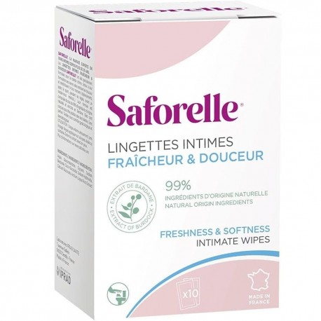 Saforelle Intimate Wipes 10 Individual Wipes 3700399100912