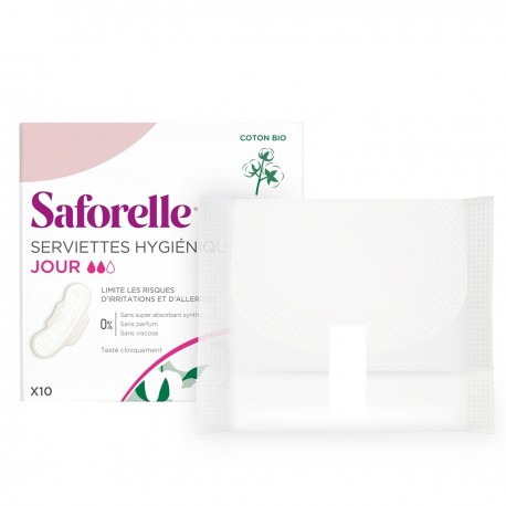 Saforelle Serviettes Hygiéniques Jour 10 Serviettes Hygiéniques 3401560049893
