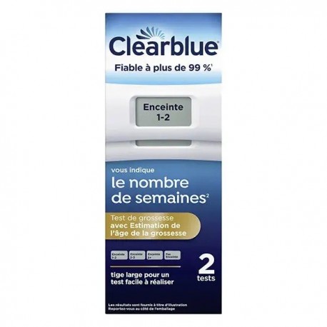 Clearblue Pregnancy Test with Weeks Indicator x 2 5013965856051