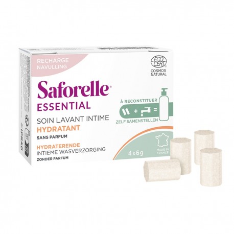 Saforelle Soin Lavant  Intime Hydratant Kit de Démarrage Recharge 3700399102794