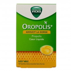Vicks Oropolis Liquid Honey Heart 16 Lozenges 8700216470018