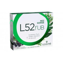 Lehning L52 Rub Nose Throat 20 Capsules 3661744052242