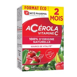 Forté Pharma Acérola Vitamine C 60 Comprimés à Croquer 3700221312681