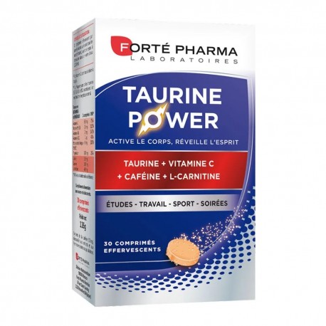 Forté Pharma Taurine Power 30 Comprimés Effervescents 3700221312544