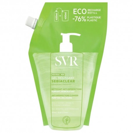 Svr Sebiaclear Gel Moussant Eco Recharge 400 ml 3662361003419
