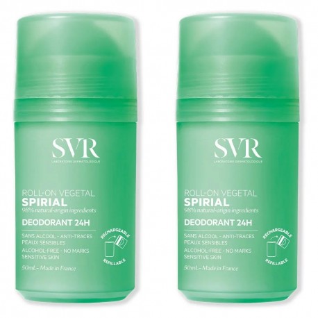 Svr Spirial Roll-On Vegetal 24h Deodorant 2 x 50 ml 3662361003426