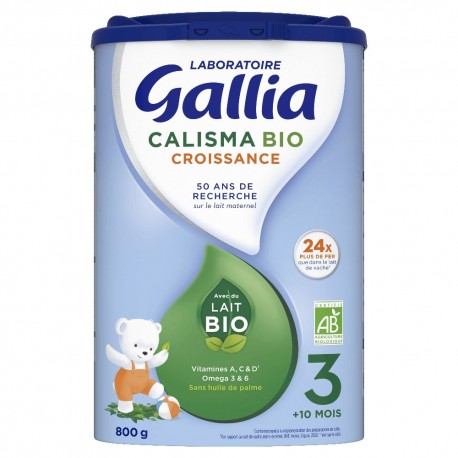 Gallia Calisma Croissance 3 Bio +10 Mois 800 g 3041091478146