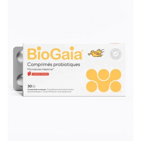 Biogaia Protectis Comprimés 30 Comprimés à Croquer Fraise 3664987000001