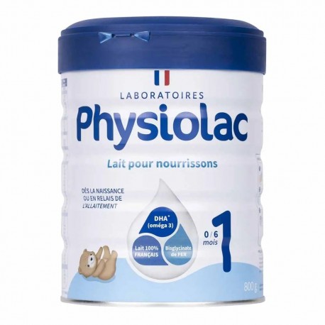 Physiolac 1 Lait Pour Nourrissons 0 à 6 Mois 800 g 3518646125331