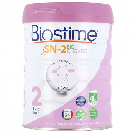 Biostime SN-2 Bio Chèvre 2ème Âge 6-12 Mois 800 g 3700763508542