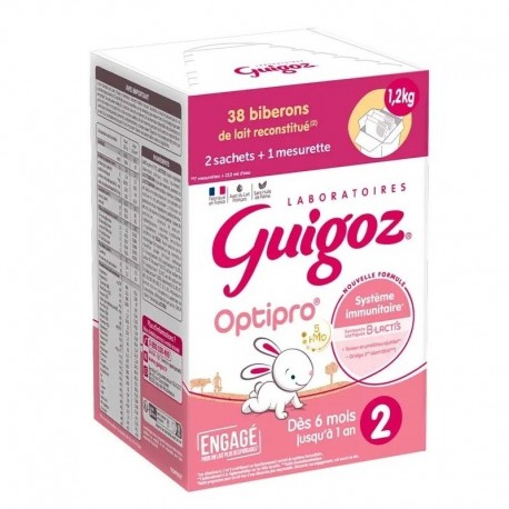 Guigoz Optipro 2 6-12 Mois 1,2 kg 8445290448361