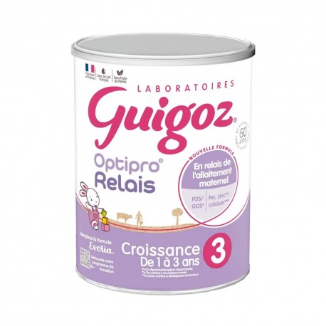 Guigoz Optipro Relais 3 Croissance 12-36 Mois 800 g 7613038317533