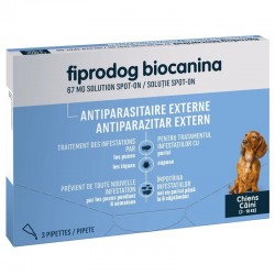 Biocanina Fiprodog 67 mg Spot-On Solution Small Dogs 3 Pipettes