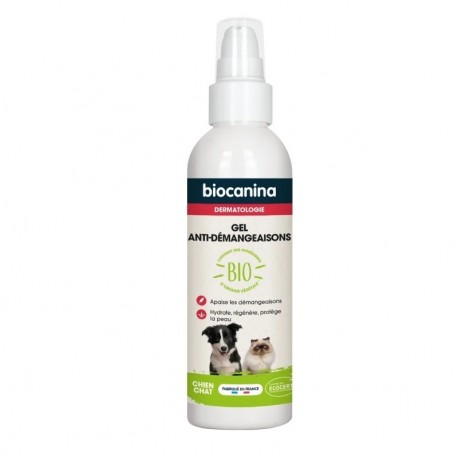 Biocanina Gel Anti-Démangeaisons Chien et Chat Bio 125 ml 3661729023663