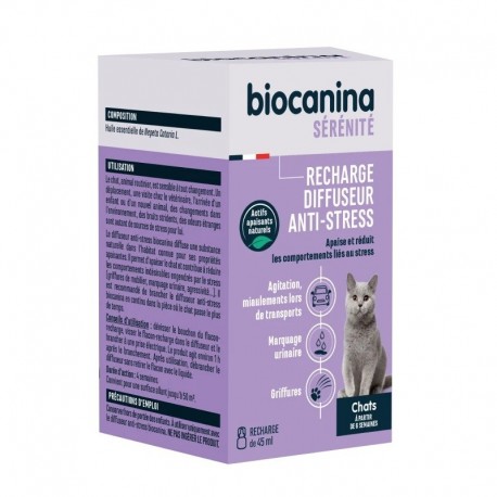Biocanina Recharge Diffuseur Anti-Stress Chat 45 ml 3661729018751