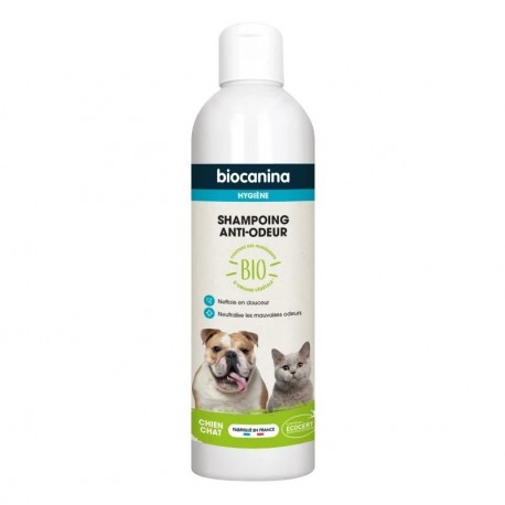 Biocanina Shampoing Anti-Odeur Chien et Chat Bio 240 ml 3661729023670