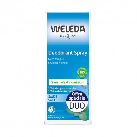 Weleda Sage Deodorant Spray 2 x 100 ml 3596200625213