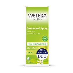 Weleda Déodorant Spray au Citrus 2 x 100 ml 3596200625114