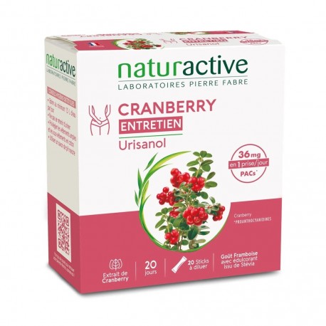 Naturactive Urisanol Cranberry Maintenance 20 Sticks 3665606002574