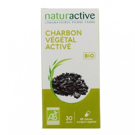 Naturactive Activated Vegetable Coal Organic 60 Capsules 3665606001898
