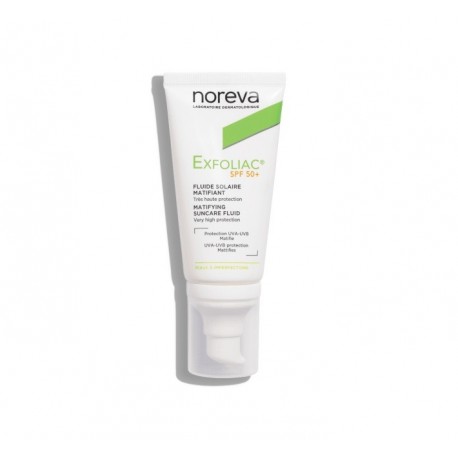 Noreva Exfoliac Mattifying Suncare Fluid SPF50+ 40 ml 3401397676194