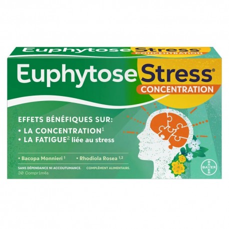 Bayer Euphytose Stress Concentration 30 Comprimés 3534510000740
