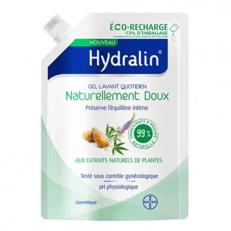Hydralin Naturellement Doux Gel Lavant Quotidien Éco-Recharge 400 ml 3534510001457