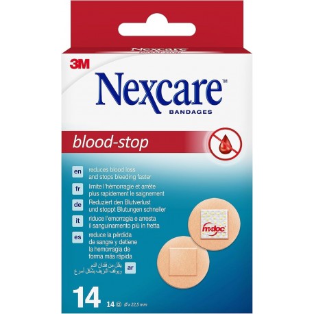 3M Nexcare Blood-stop 14 Pansements Ronds 4046719472611
