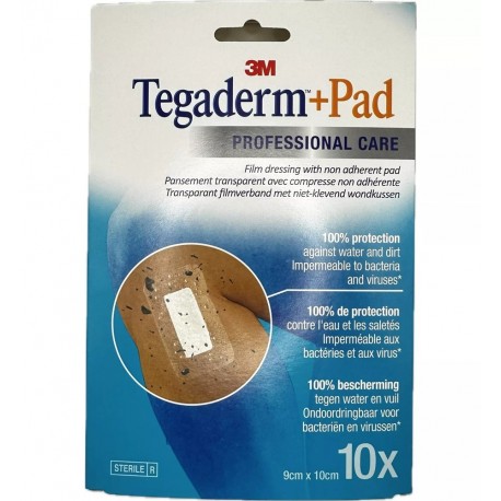 3M Tegaderm + Pad Film Dressing 10 x 9 cm x 10 cm 4064035107659