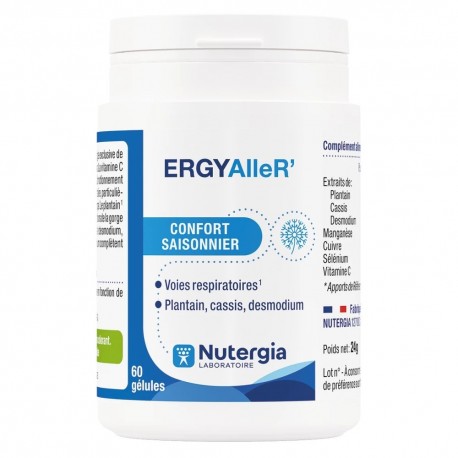 Nutergia ErgyAlleR' Confort Saisonnier 60 Gélules 3664524001751