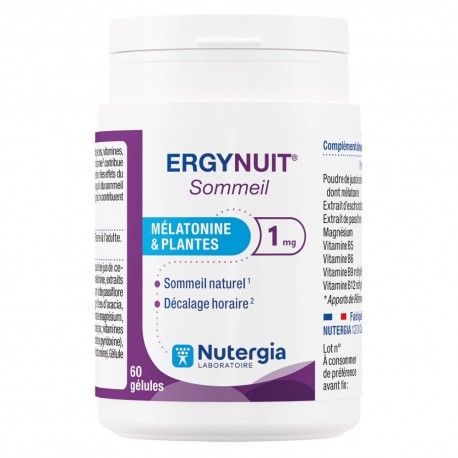 Nutergia ErgyNuit Sommeil 60 Gélules 3664524001782