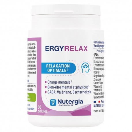 Nutergia Ergyrelax 60 Gélules 3664524000563