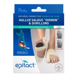 Epitact Orthèse Corrective Double Hallux Valgus Oignon Durillons Jour Pied Droit Taille L 3660396005798
