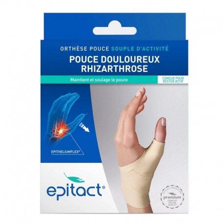 Epitact Orthèse Pouce Souple d'Activité Pouce Douloureux Rhizarthrose Main Droite Taille L 3660396006146