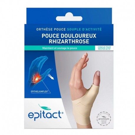 Epitact Orthèse Pouce Souple d'Activité Pouce Douloureux Rhizarthrose Main Gauche Taille S 3660396006115