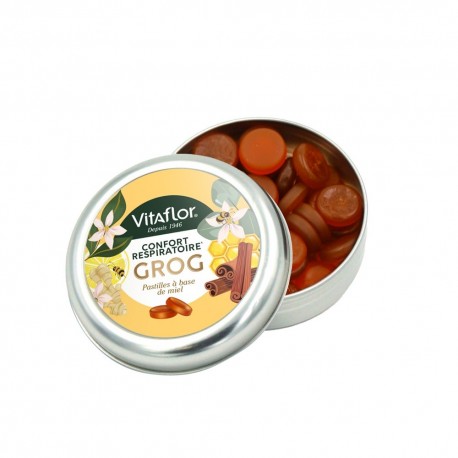 Vitaflor Grog Pastilles à Base de Miel 45 g 3175681178977