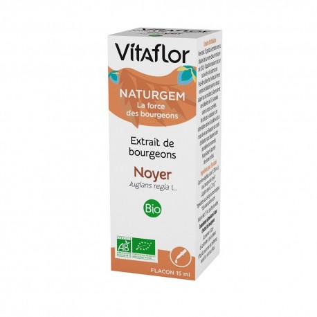 Vitaflor Naturgem Extrait de Bourgeons Noyer Bio 15 ml 3175681113411