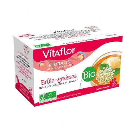 Vitaflor Tisane Brûle-Graisses Bio 20 Sachets 3175681107069