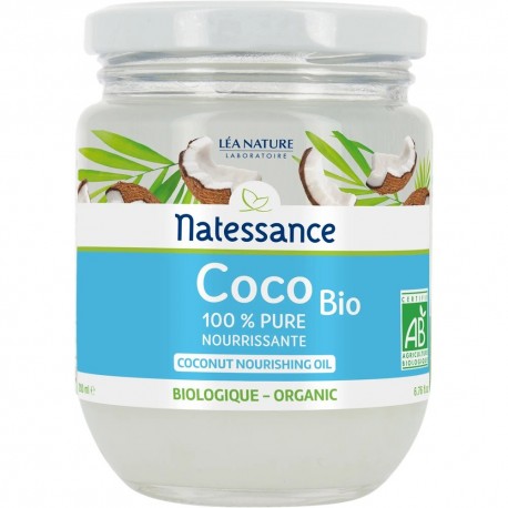 Natessance Huile Coco Bio 200 ml 3517360018776